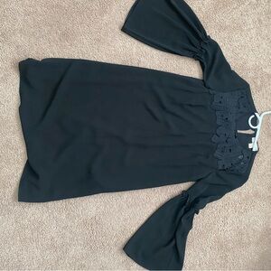 Michael Kors Black Bell Sleeve Dress